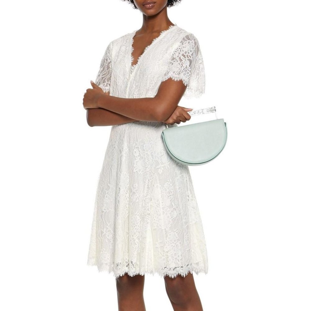 NWT Diane Von Furstenberg Siobhan Corded Lace Dress Size 10 Bridal Wedding